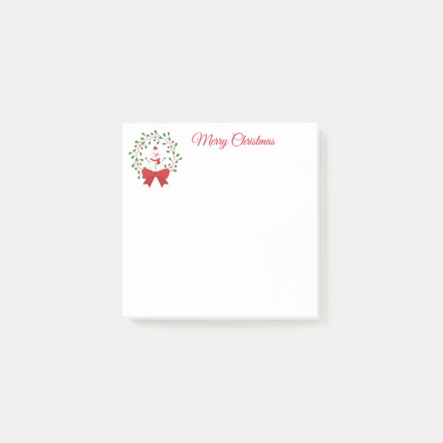 Weihnachtspost - Anmerkungen Post-it Klebezettel (Vorderseite)
