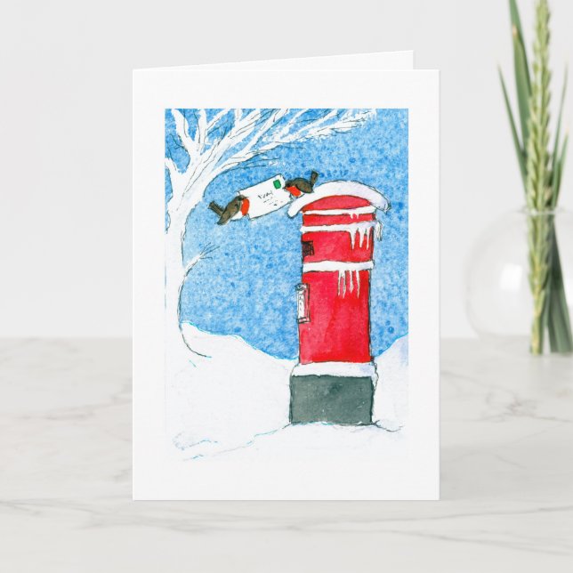 WeihnachtsPost Feiertagskarte (Vorderseite)