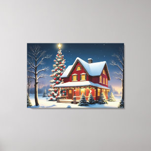 Weihnachtsposter Leinwanddruck