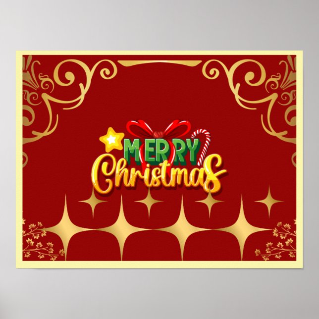 Weihnachtsposter Poster (Vorne)