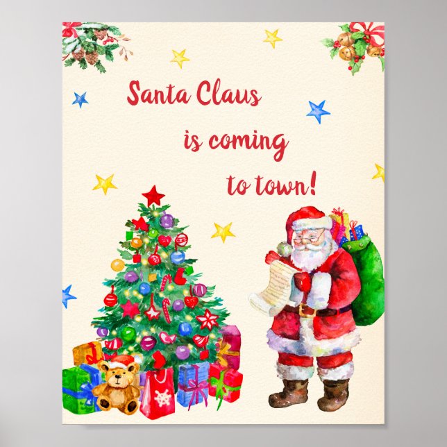 Weihnachtsposter Weihnachtsschild Weihnachts-Party Poster (Vorne)
