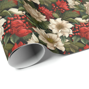 Weihnachtspostettia-Blume Geschenkpapier