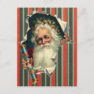 Weihnachtspostkarte des Vaters Viktorianisch Postkarte