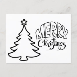 Weihnachtspostkarte - Farbe und Versand Postkarte