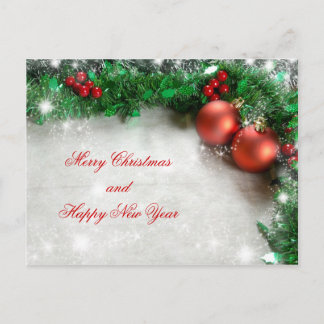 Weihnachtspostkarte Feiertagspostkarte