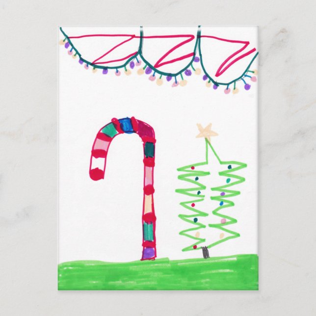 Weihnachtspostkarte Feiertagspostkarte (Vorderseite)