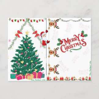 Weihnachtspostkarte Feiertagspostkarte
