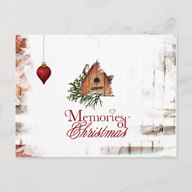 Weihnachtspostkarte Feiertagspostkarte (Vorderseite)