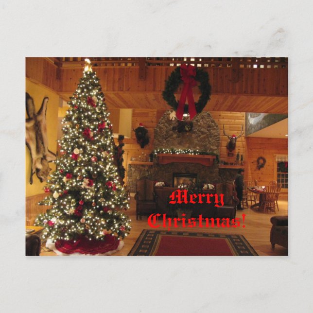 Weihnachtspostkarte Feiertagspostkarte (Vorderseite)