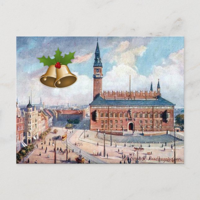 Weihnachtspostkarte - Kopenhagen Feiertagspostkarte (Vorderseite)