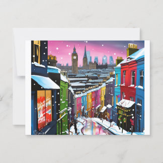 Weihnachtspostkarte - London Postkarte