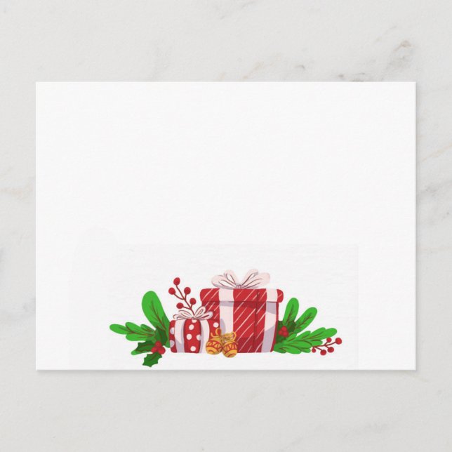Weihnachtspostkarte Postkarte (Vorderseite)