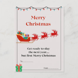 Weihnachtspostkarte Postkarte
