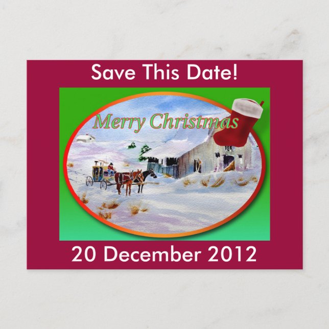 Weihnachtspostkarte Postkarte (Vorderseite)