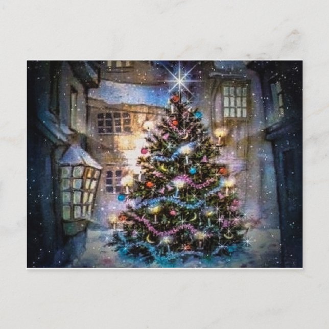 Weihnachtspostkarte Postkarte (Vorderseite)