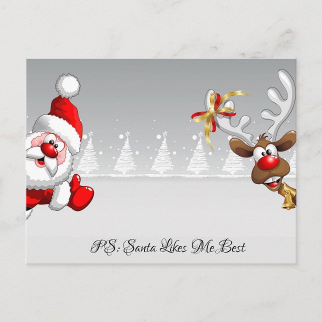 Weihnachtspostkarte Postkarte (Vorderseite)