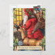 Weihnachtspostkarte Vintag Feiertagspostkarte (Vorne/Hinten)