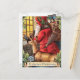 Weihnachtspostkarte Vintag Feiertagspostkarte (Vorderseite/Rückseite Beispiel)