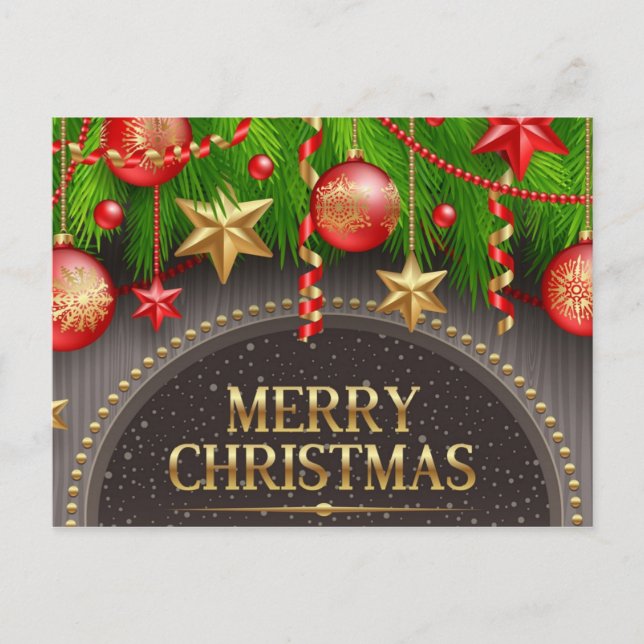 Weihnachtspostkarten Feiertagspostkarte (Vorderseite)