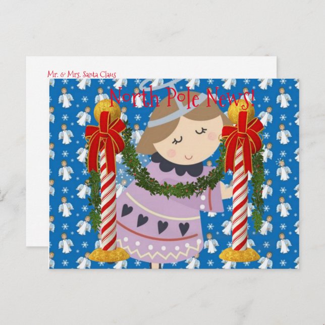 Weihnachtspostkarten Nordpol Postkarte (Vorne/Hinten)