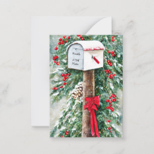 Weihnachtspostkasten personalisiert preisgünstig W Mitteilungskarte