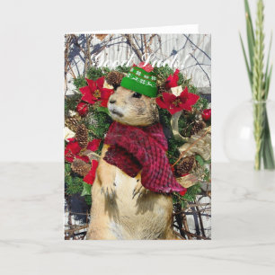 WeihnachtsPräriehund Feiertagskarte