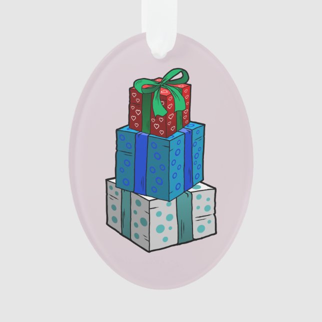 Weihnachtspräsentationen Ornament (Vorderseite)
