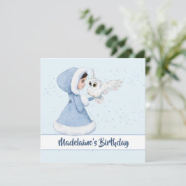 Weihnachtsprinzessin Geburtstag Schnee Winter Schn Einladung