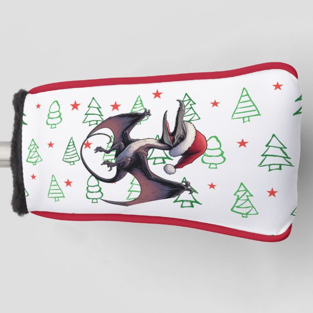 Weihnachtspterodaktylus Golf Headcover (Vorderseite)