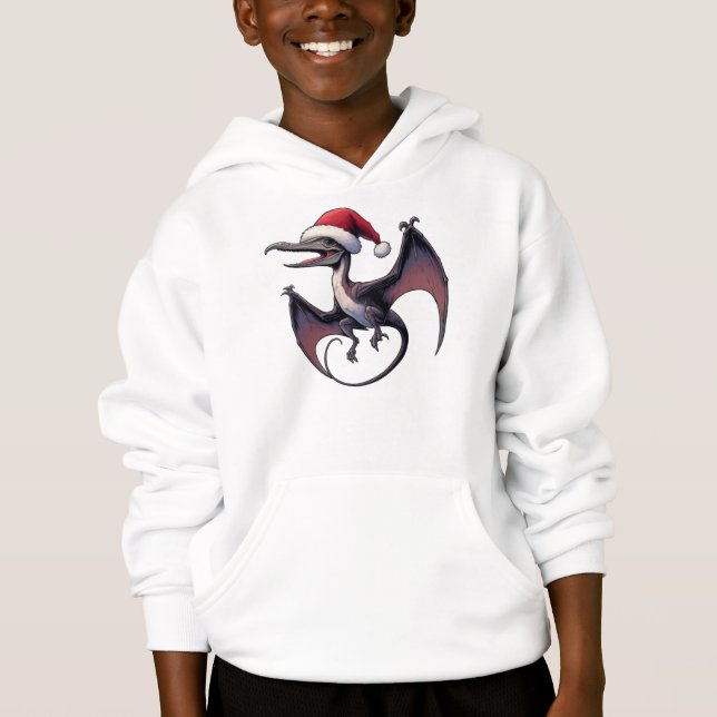 Weihnachtspterodaktylus Hoodie (Vorderseite)