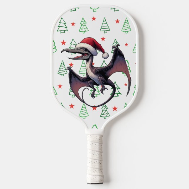 Weihnachtspterodaktylus Pickleball Schläger (Vorderseite)