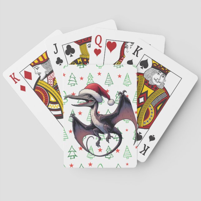 Weihnachtspterodaktylus Spielkarten (Rückseite)