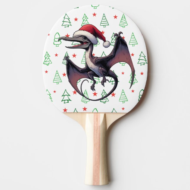 Weihnachtspterodaktylus Tischtennis Schläger (Vorderseite)