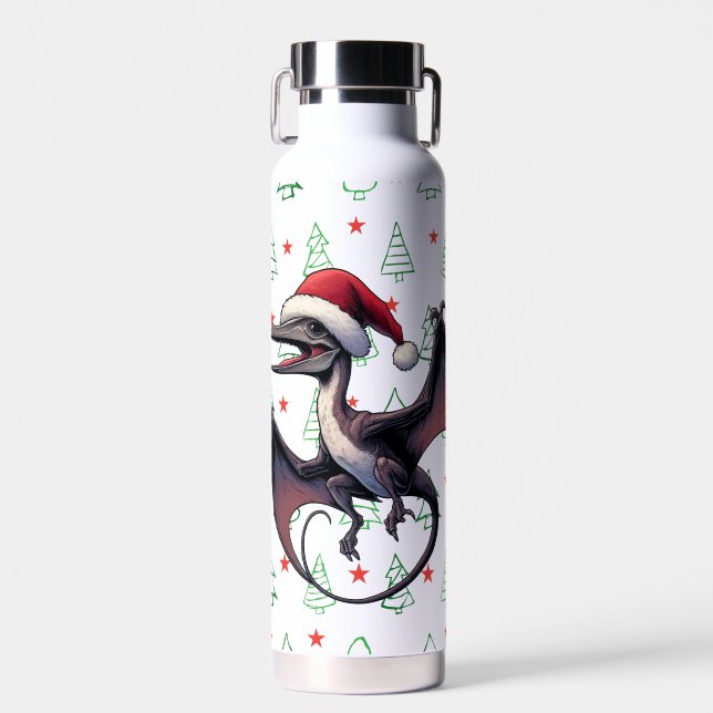Weihnachtspterodaktylus Trinkflasche (Vorne)