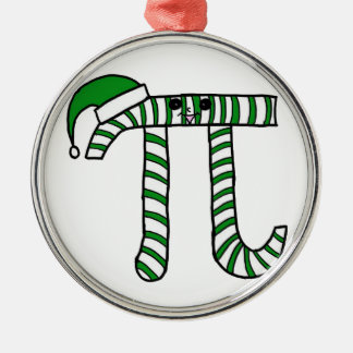 Weihnachtspu-Mathe-Aussenseiter-Verzierung im Grün Silbernes Ornament