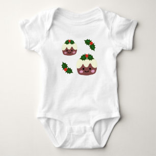 Weihnachtspudding Baby Strampler
