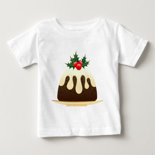 Weihnachtspudding Baby T-shirt (Vorderseite)