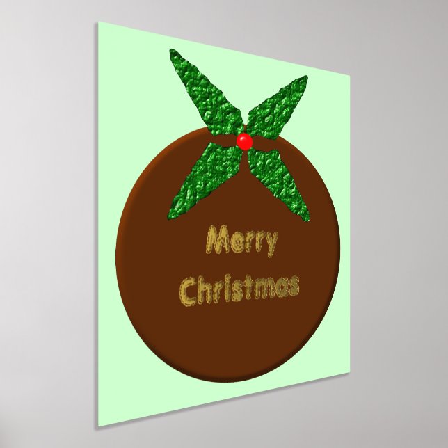 Weihnachtspudding Custom Foliendrucke (Ablage )