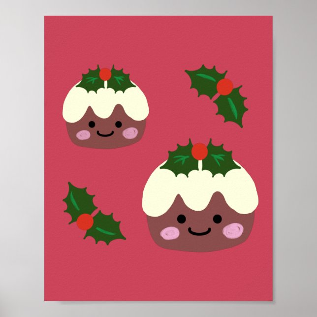 Weihnachtspudding Poster (Vorne)