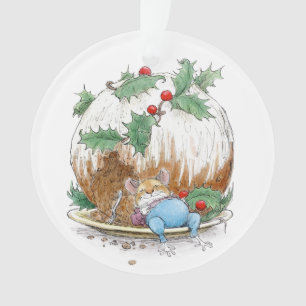 Weihnachtspudding Snoozing Mäuseverzierung Ornament