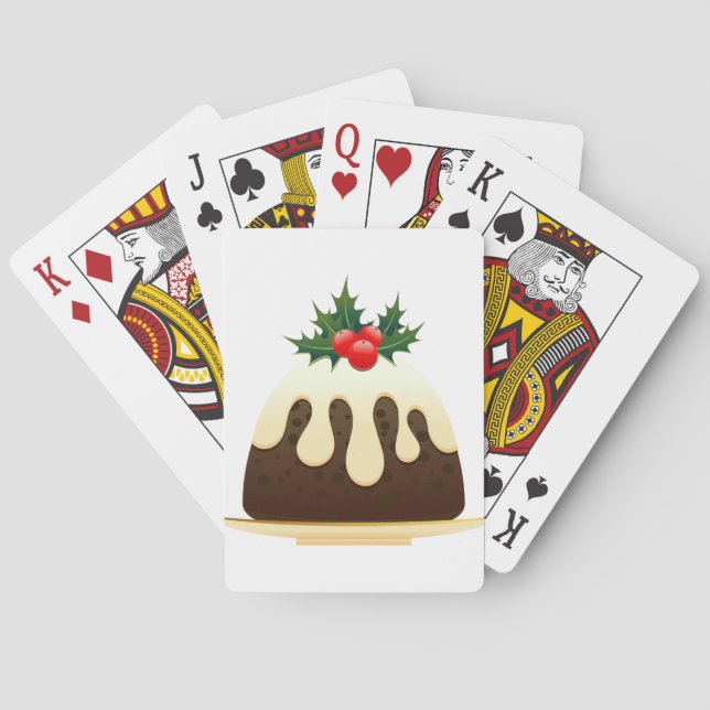 Weihnachtspudding Spielkarten (Rückseite)