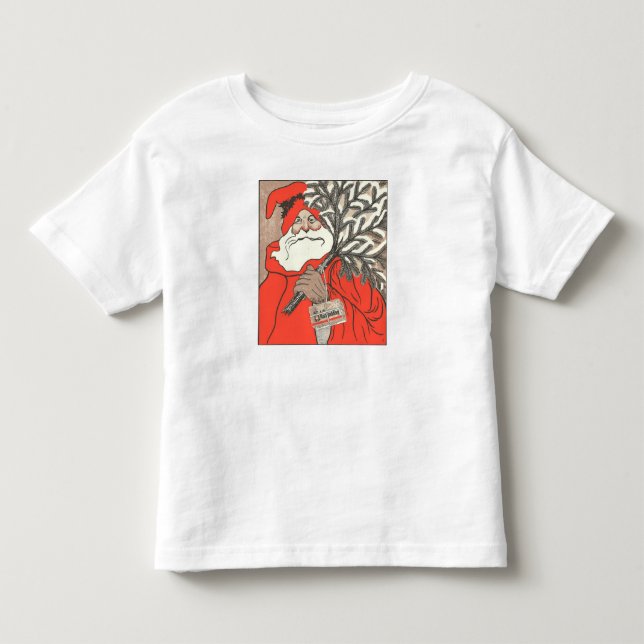 Weihnachtspudding und germanischer Weihnachtsmann Kleinkind T-shirt (Vorderseite)
