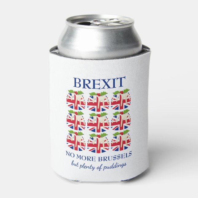 Weihnachtspudding | Union Jack | BREXIT Dosenkühler (Kanne Vorderseite)