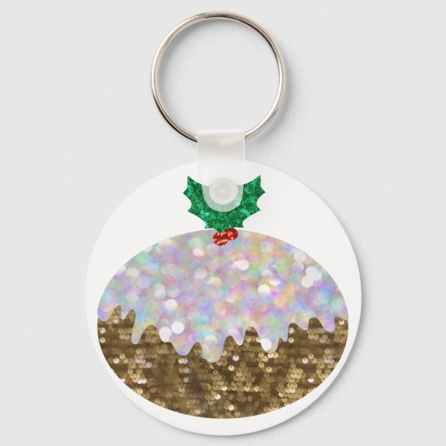 Weihnachtspuddings Schlüsselanhänger (Vorderseite)