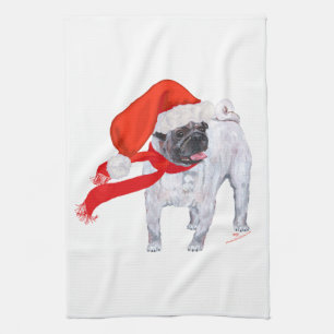 Weihnachtspug Handtuch