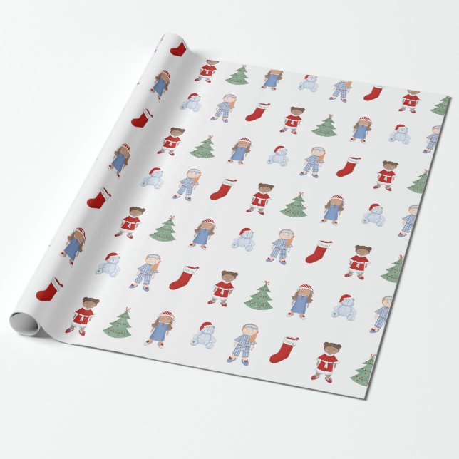 Weihnachtspuppen Kleinkind Dream Toys Geschenkpapier (Ungerollt)