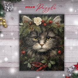 Weihnachtspuzzle für Katzen Liebhaber