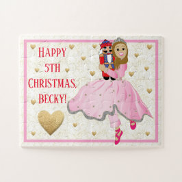 Weihnachtspuzzle Pink Ballerina Lt Brwn Haar