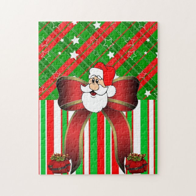 Weihnachtspuzzle Santa (Vertikal)