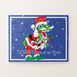 Weihnachtspuzzle TySANTAsaurus Rex 30 Large PIeces